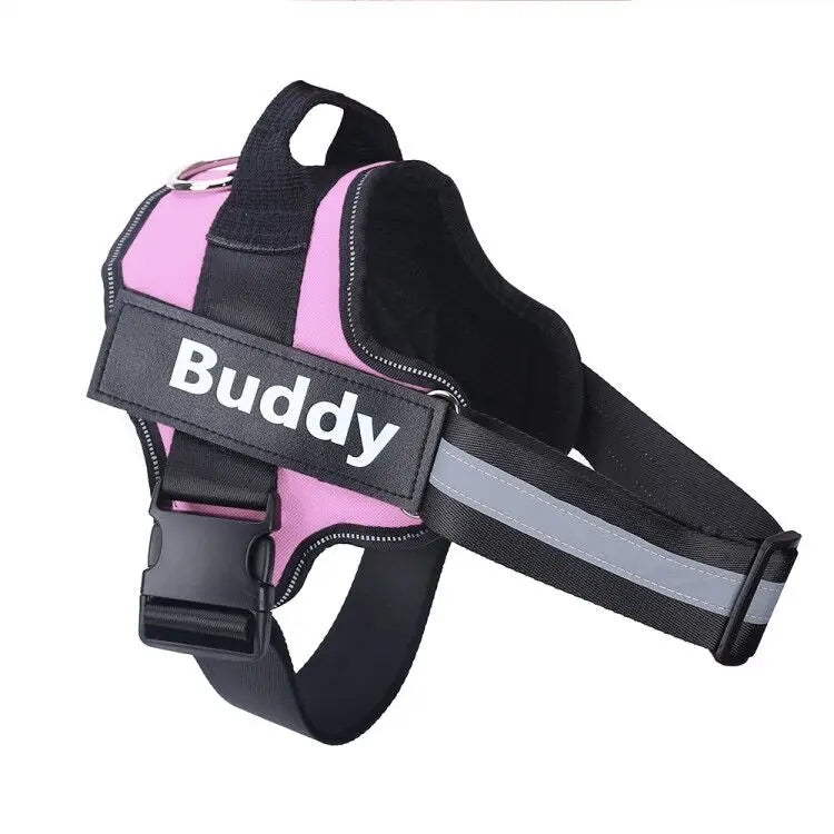 Personalized Dog Harness with Name Patch – Reflective & Adjustable
