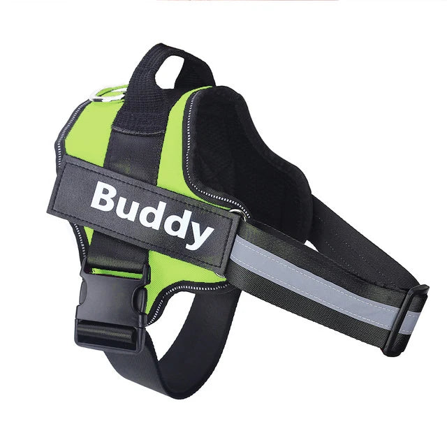Personalized Dog Harness with Name Patch – Reflective & Adjustable
