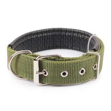 Adjustable Nylon Dog Collar with Metal Buckle – Durable for Small, Medium & Large Dogs