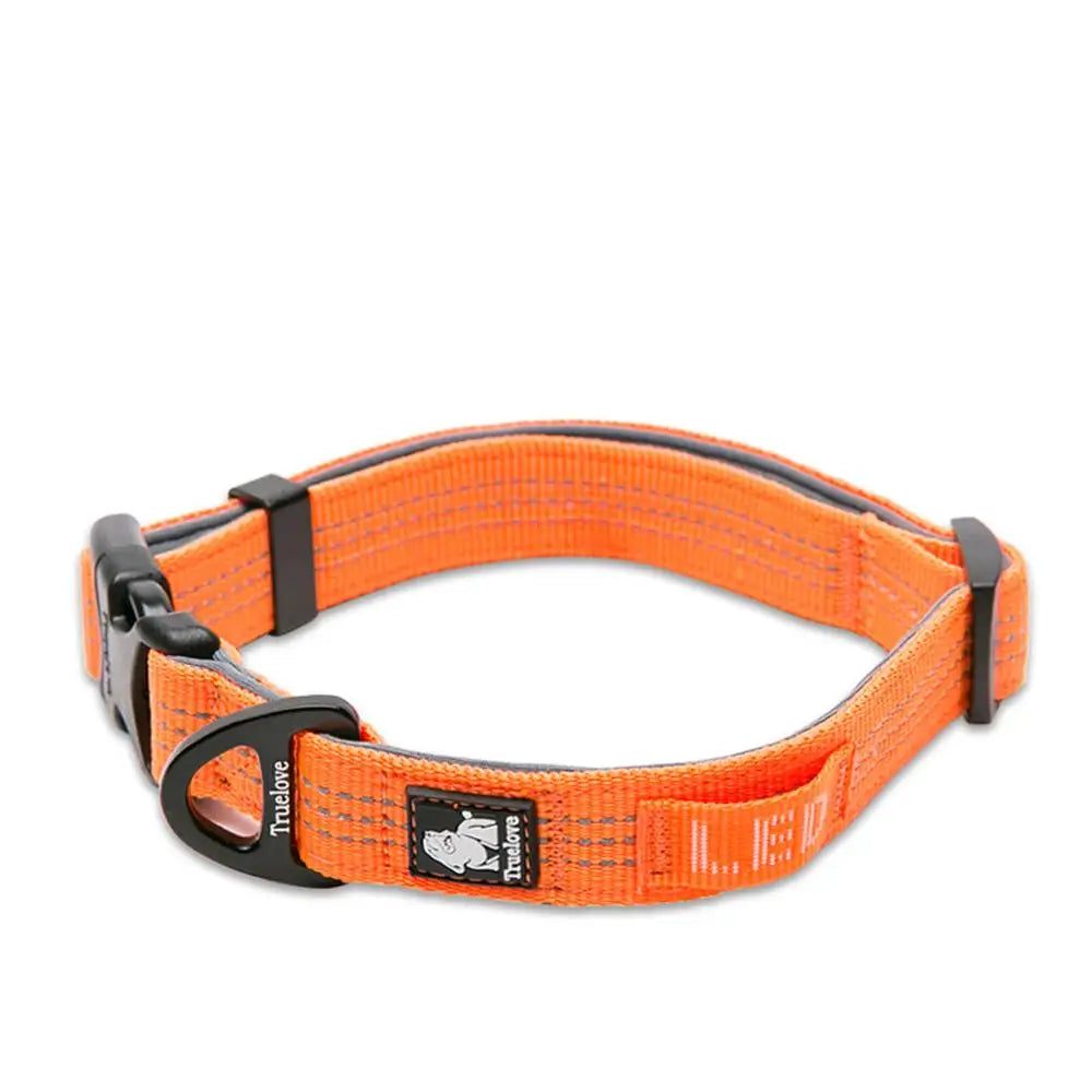 3M Reflective Neoprene Dog Collar – Soft Padded Adjustable Nylon for Small & Large Dogs