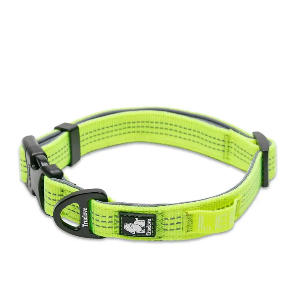 3M Reflective Neoprene Dog Collar – Soft Padded Adjustable Nylon for Small & Large Dogs