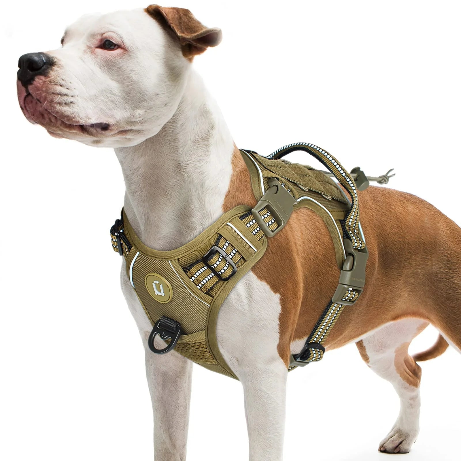 Tactical MOLLE Dog Harness – No Pull, Adjustable Reflective Military Vest for Medium & Large Dogs