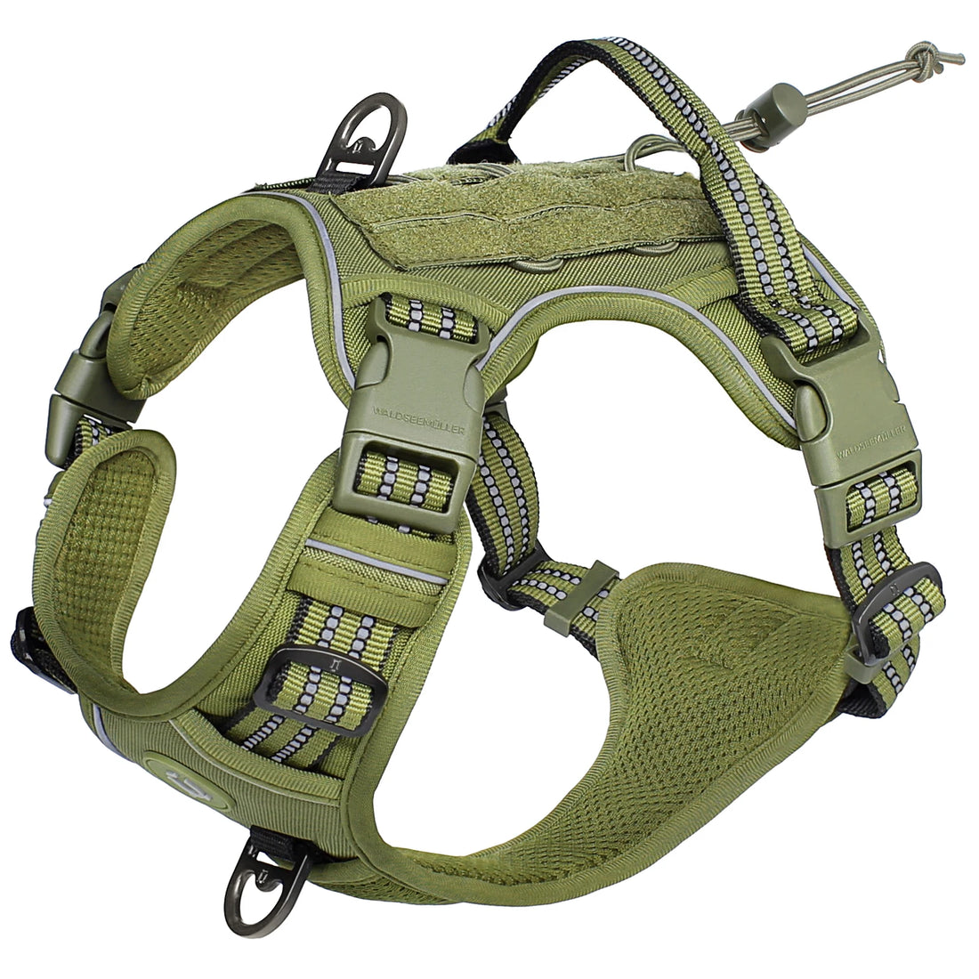 Tactical MOLLE Dog Harness – No Pull, Adjustable Reflective Military Vest for Medium & Large Dogs
