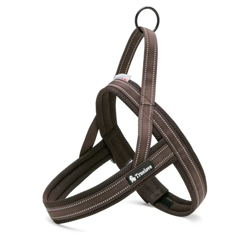 Soft Mesh No-Pull Dog Harness – Reflective Padded Nylon Vest for Safe Walks