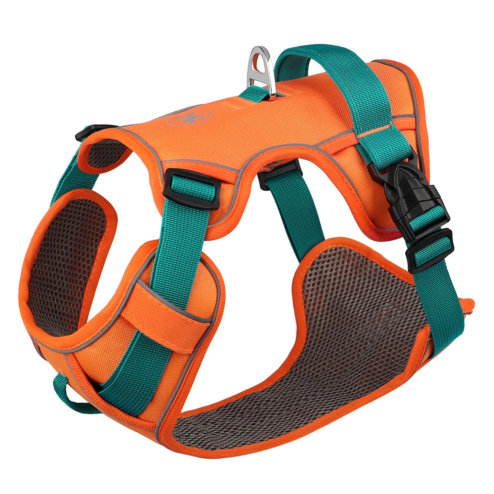 Reflective Mesh Dog Harness with Handle – Breathable & Adjustable