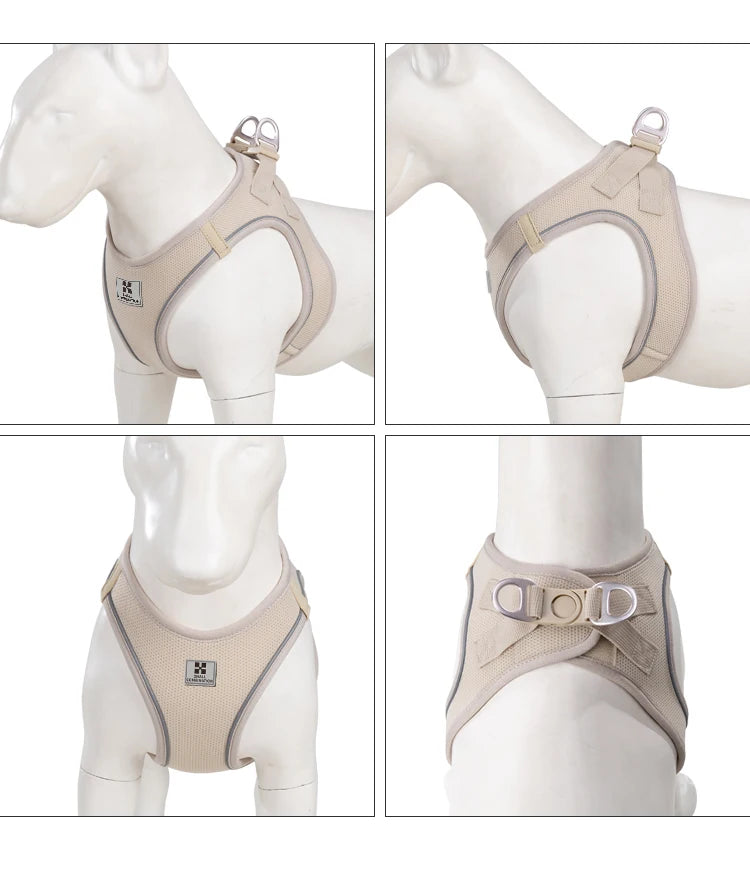 Dog Harness and Leash Set – Reflective, Breathable & Adjustable