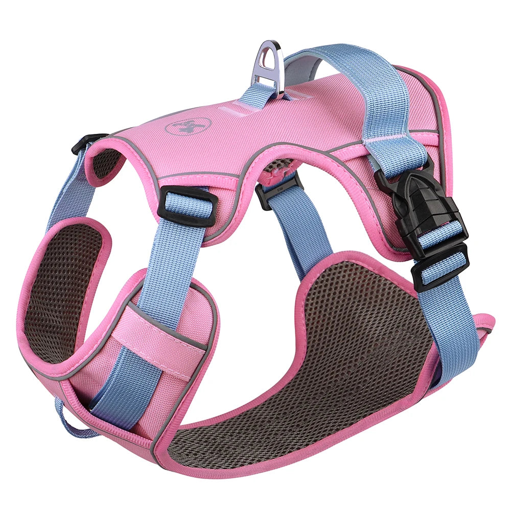 Reflective Mesh Dog Harness with Handle – Breathable & Adjustable
