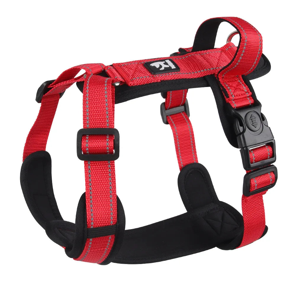 Reflective Dog Harness with Handle – Padded, Adjustable No-Pull Design
