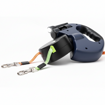 Dual leash with only two flashlight positions